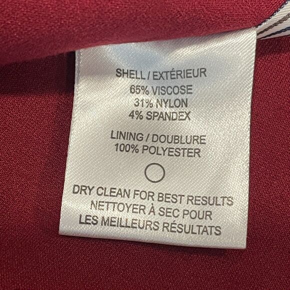 ~ Cartonnier Lg Anthropologie Blazer Cape Wine Double Breasted Buttons Pockets - Picture 15 of 15